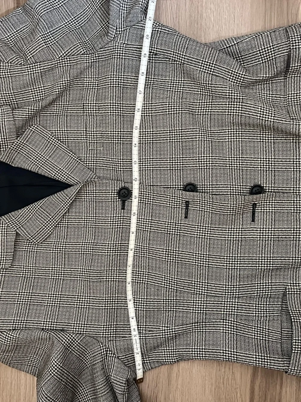 Vintage JAX Plaid Skirt‎ Suit Set Wool Blend Blazer Office Academia Women’s 14